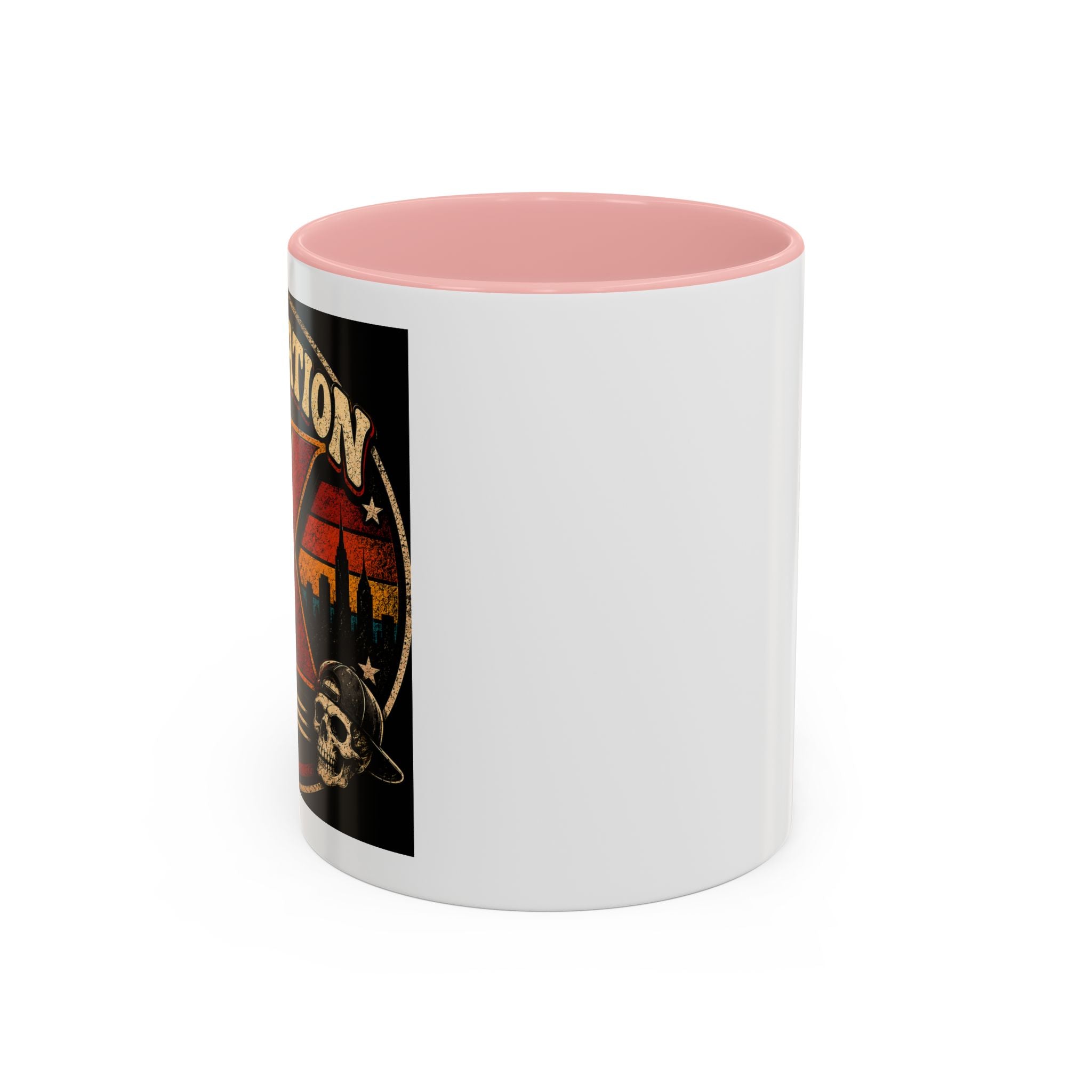 Retro Campfire Coffee Mug — Adventure, S'mores & Sunset Graphic