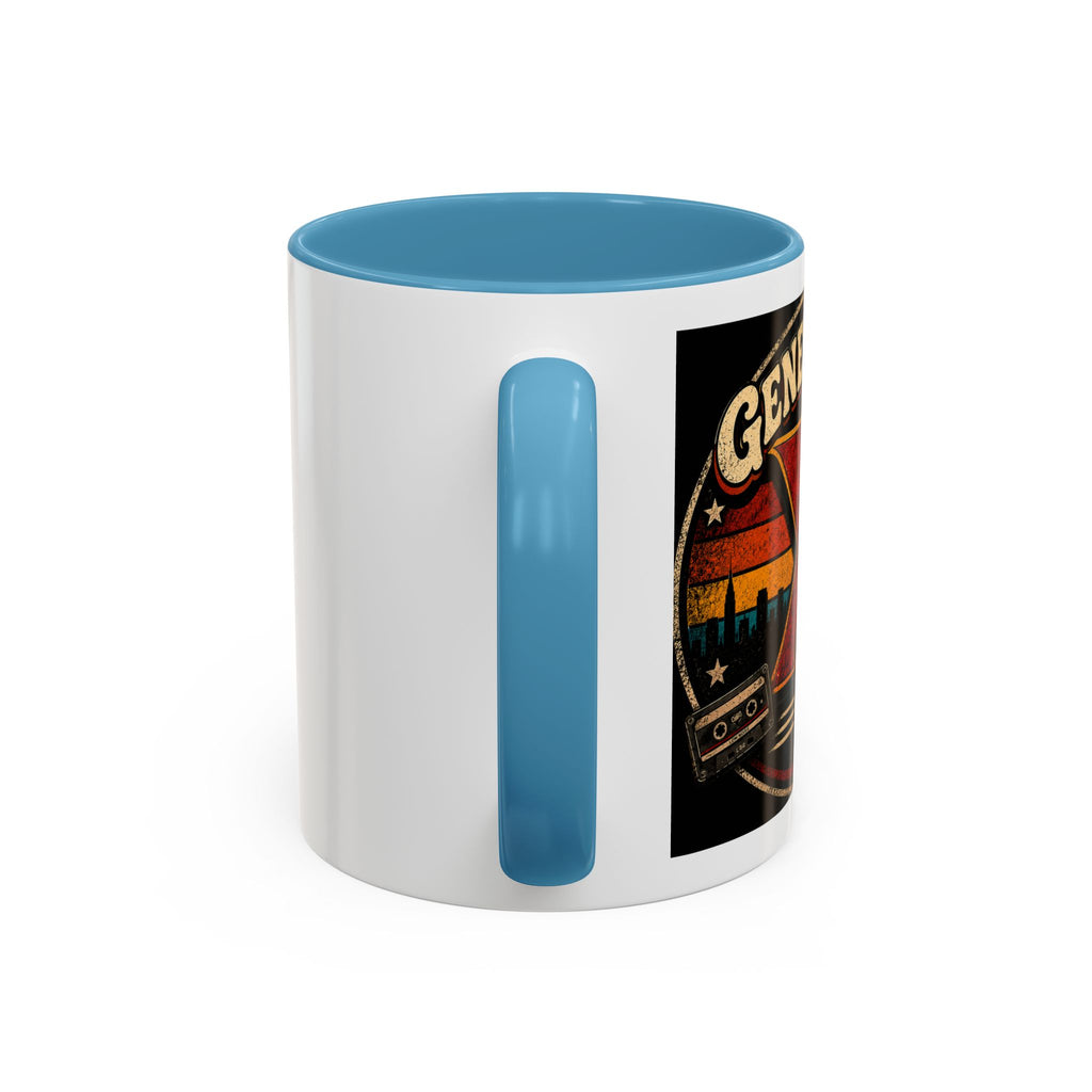 Retro Campfire Coffee Mug — Adventure, S'mores & Sunset Graphic