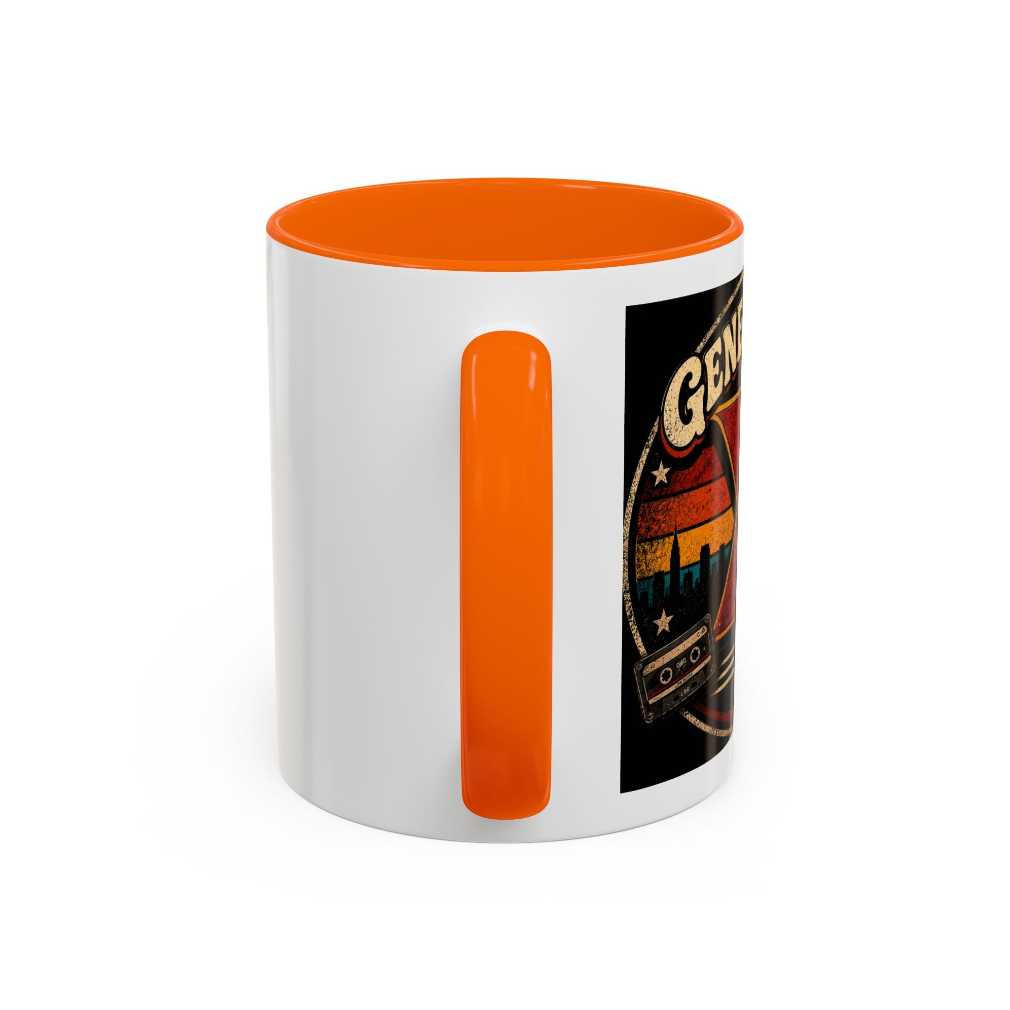 Retro Campfire Coffee Mug — Adventure, S'mores & Sunset Graphic