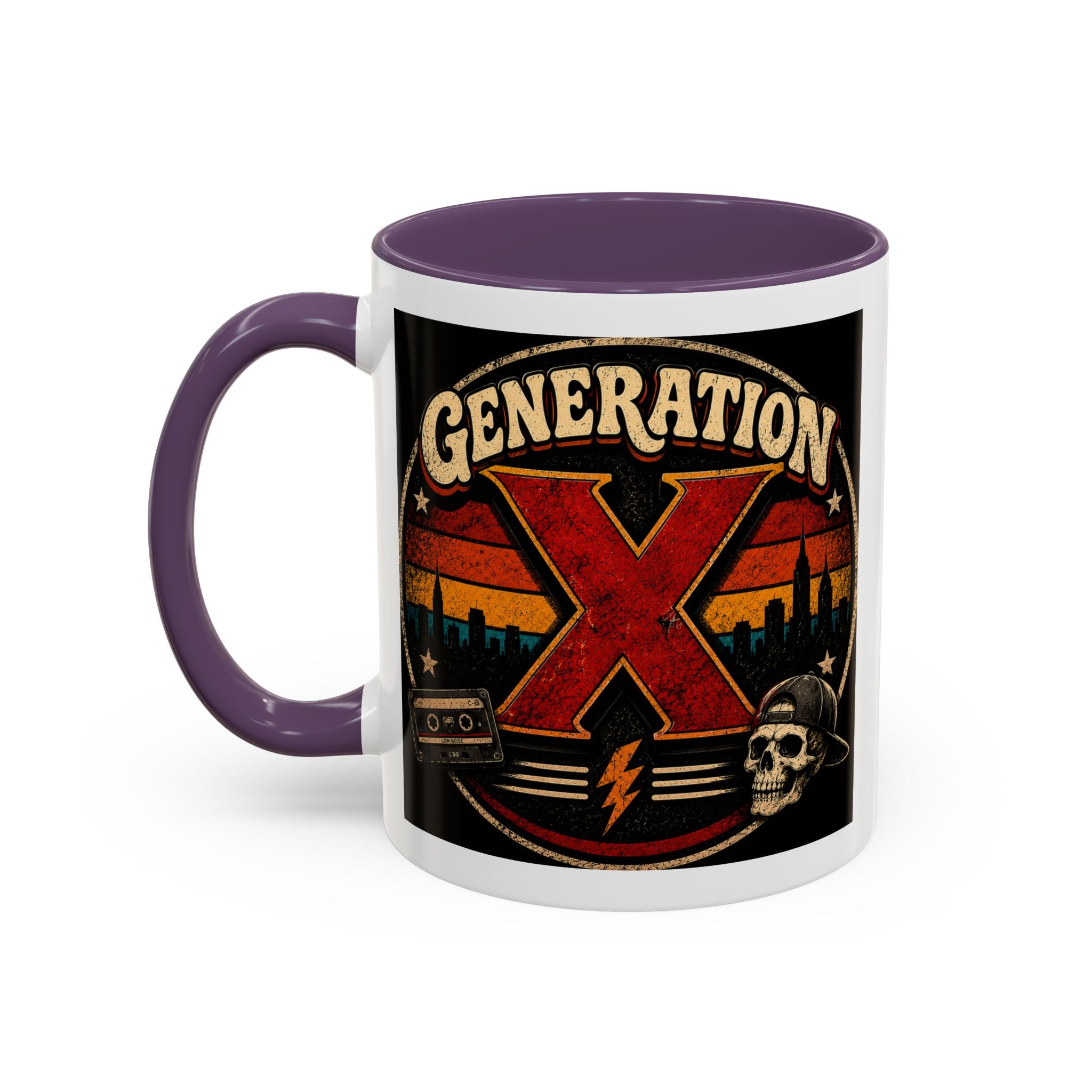 Retro Campfire Coffee Mug — Adventure, S'mores & Sunset Graphic
