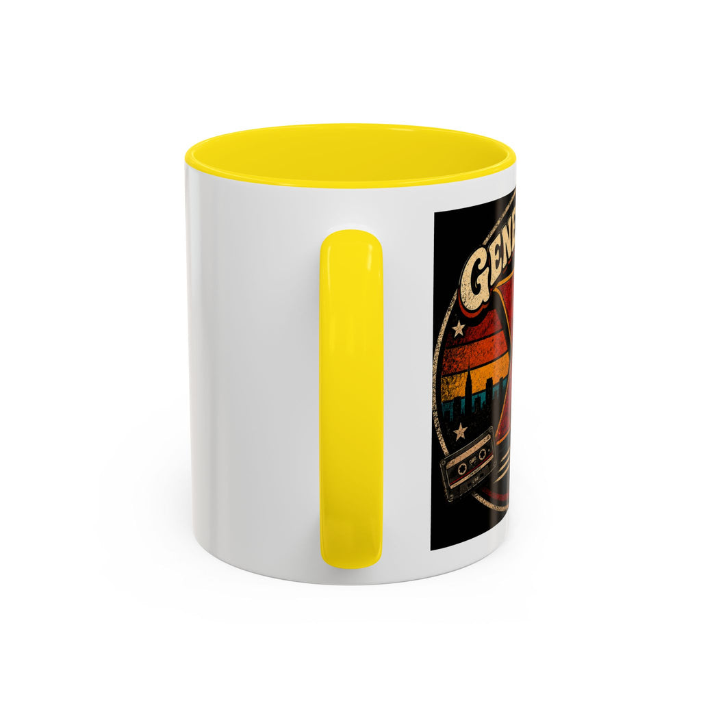 Retro Campfire Coffee Mug — Adventure, S'mores & Sunset Graphic
