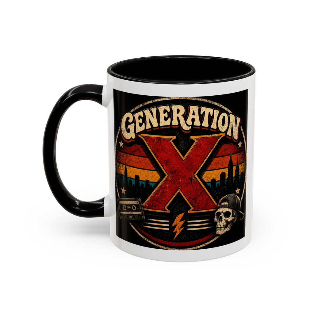 Retro Campfire Coffee Mug — Adventure, S'mores & Sunset Graphic