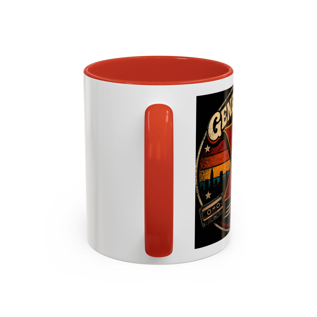 Retro Campfire Coffee Mug — Adventure, S'mores & Sunset Graphic