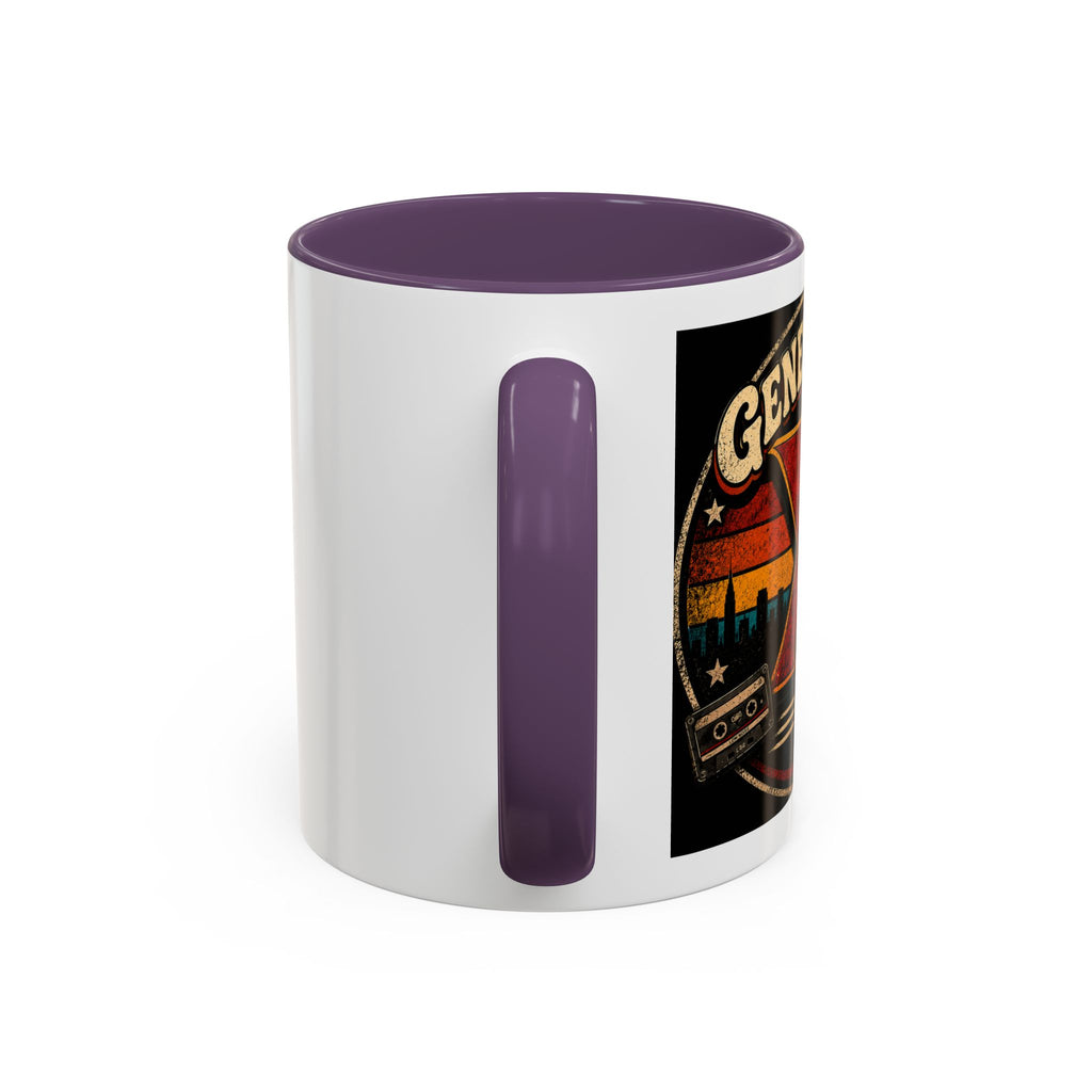 Retro Campfire Coffee Mug — Adventure, S'mores & Sunset Graphic
