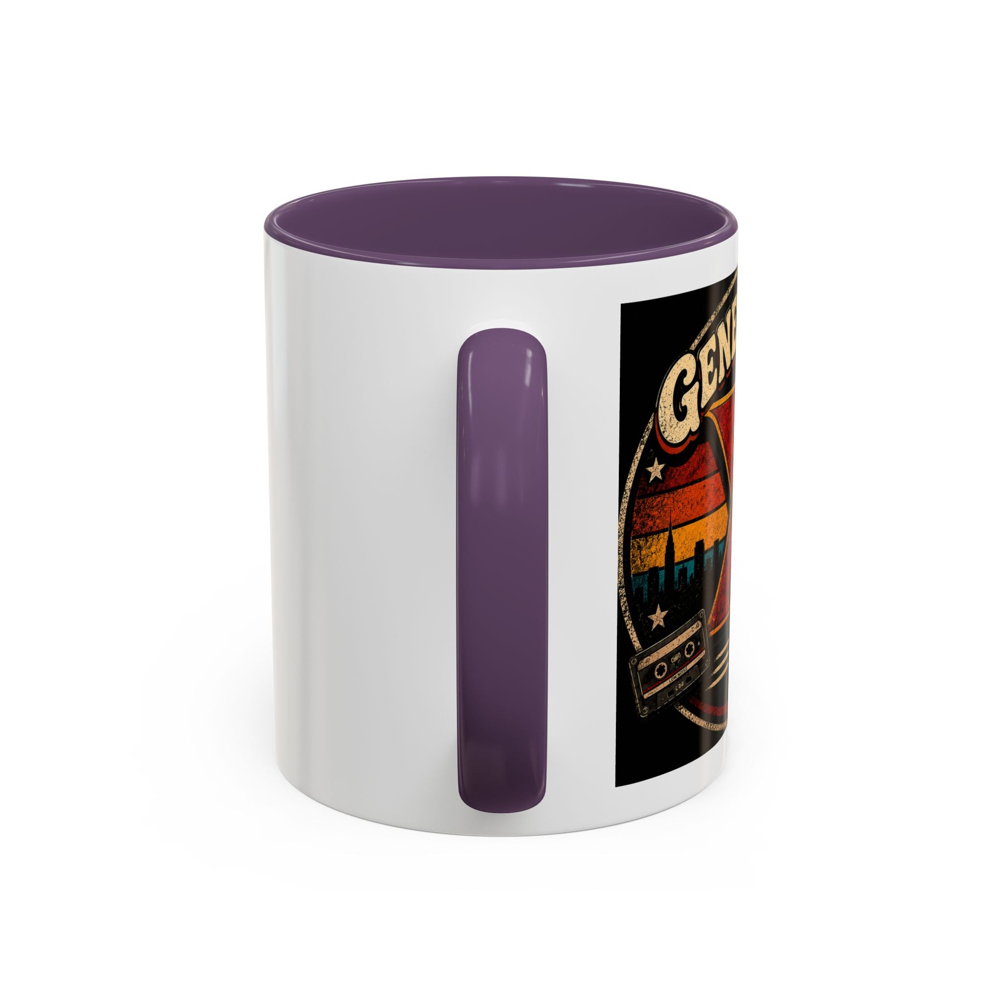 Retro Campfire Coffee Mug — Adventure, S'mores & Sunset Graphic