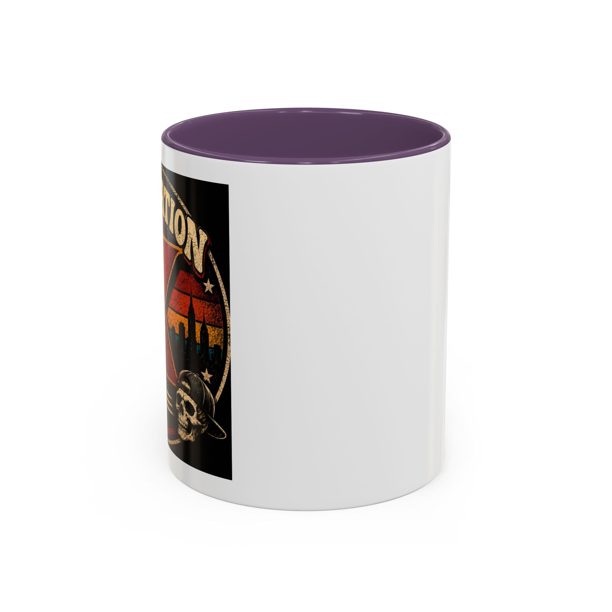 Retro Campfire Coffee Mug — Adventure, S'mores & Sunset Graphic