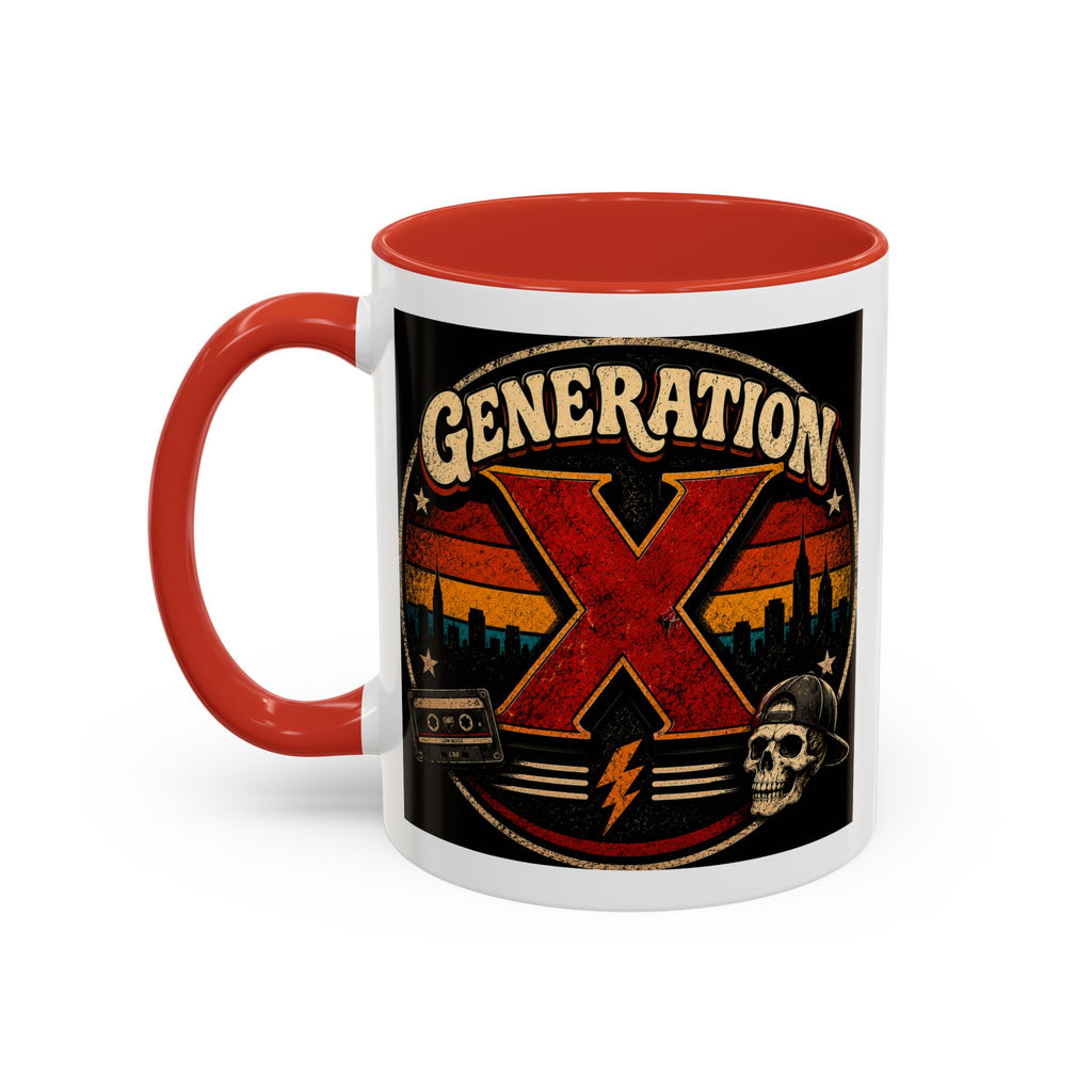 Retro Campfire Coffee Mug — Adventure, S'mores & Sunset Graphic