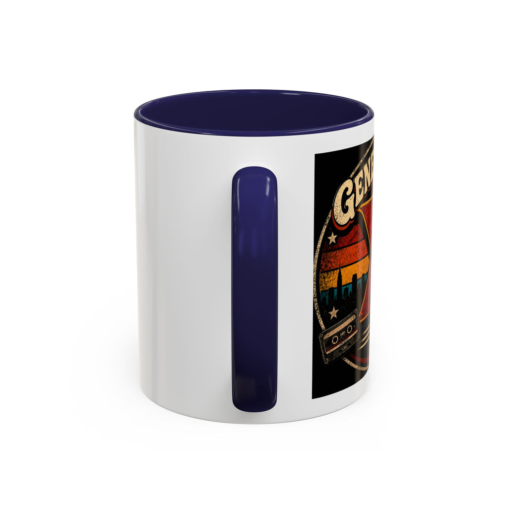 Retro Campfire Coffee Mug — Adventure, S'mores & Sunset Graphic