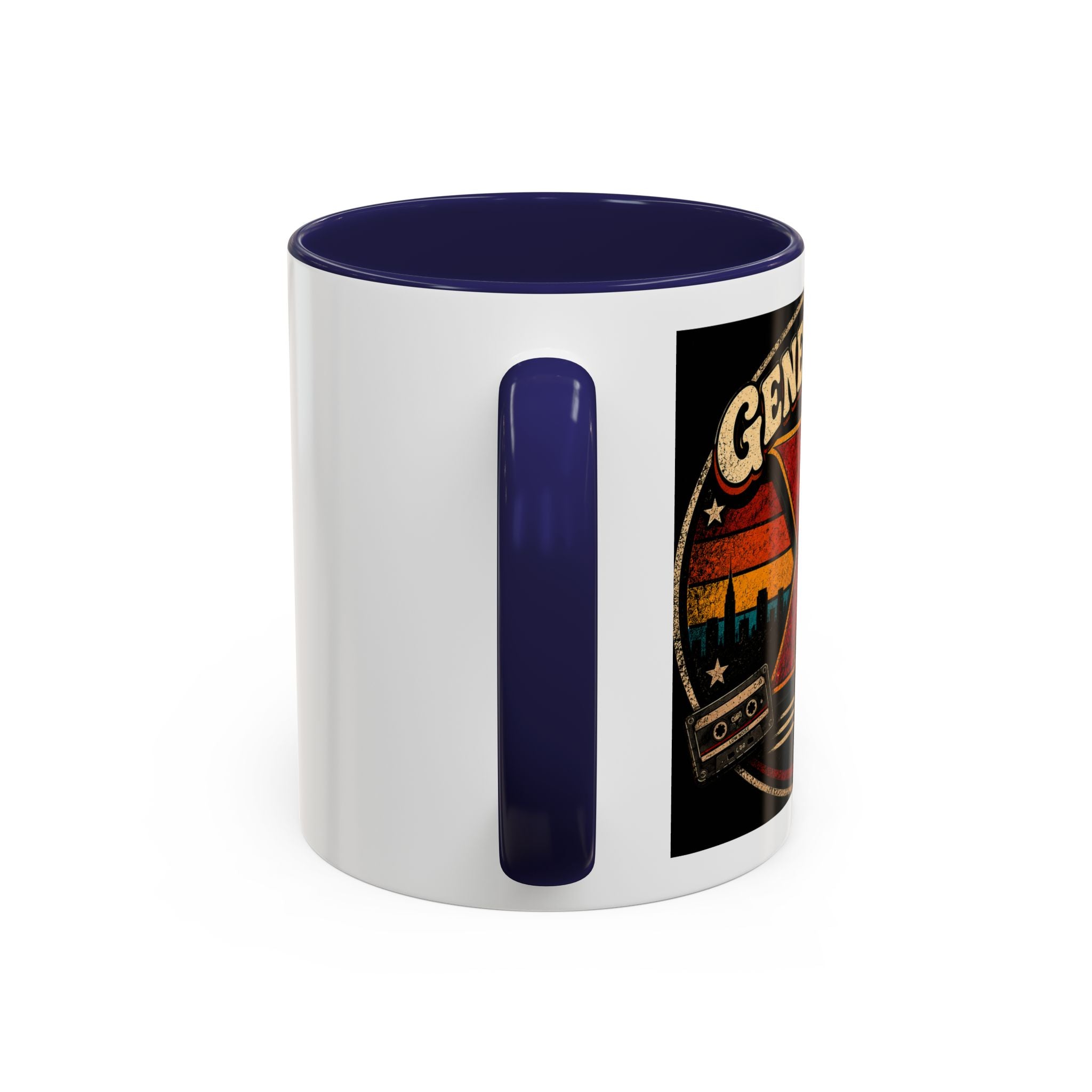 Retro Campfire Coffee Mug — Adventure, S'mores & Sunset Graphic