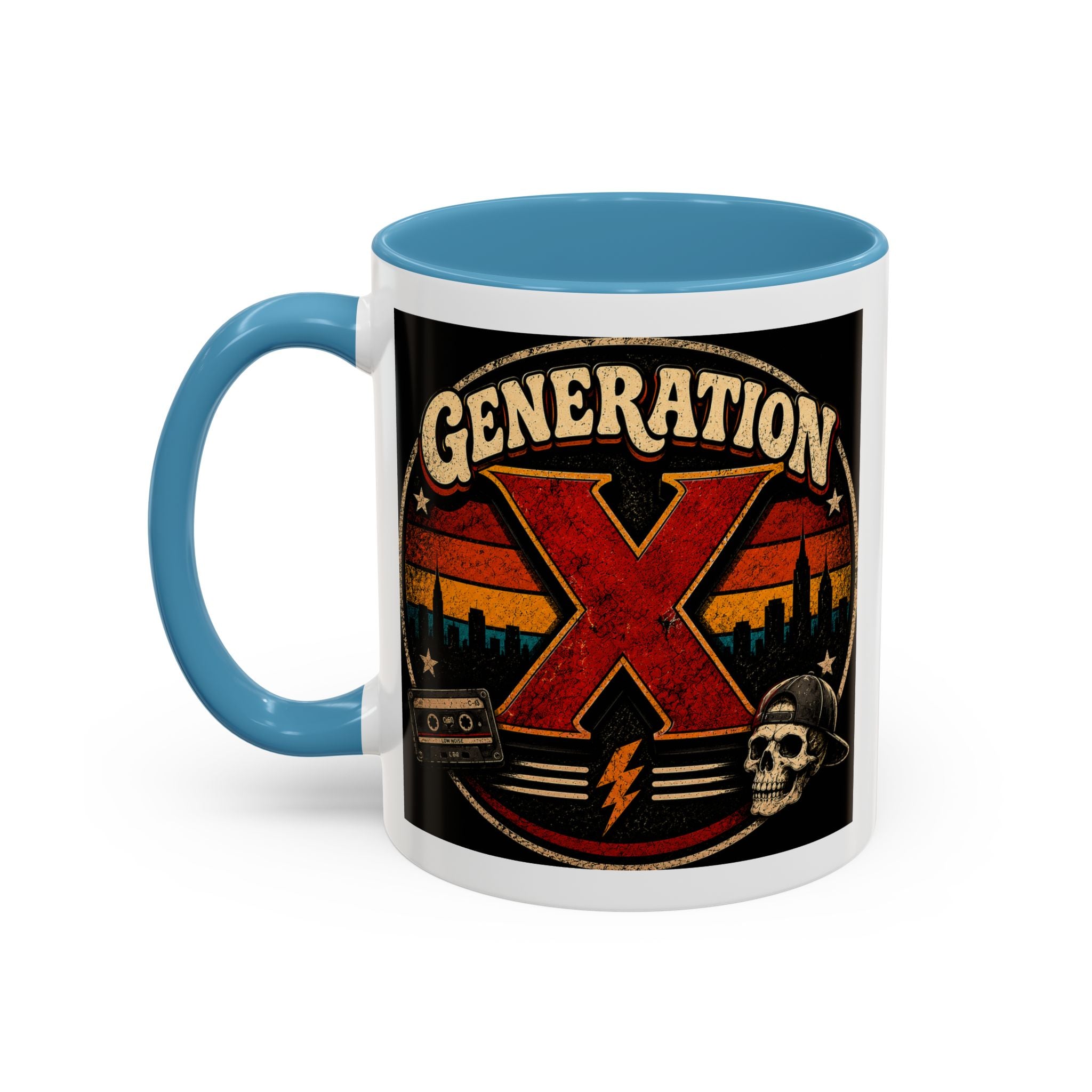 Retro Campfire Coffee Mug — Adventure, S'mores & Sunset Graphic